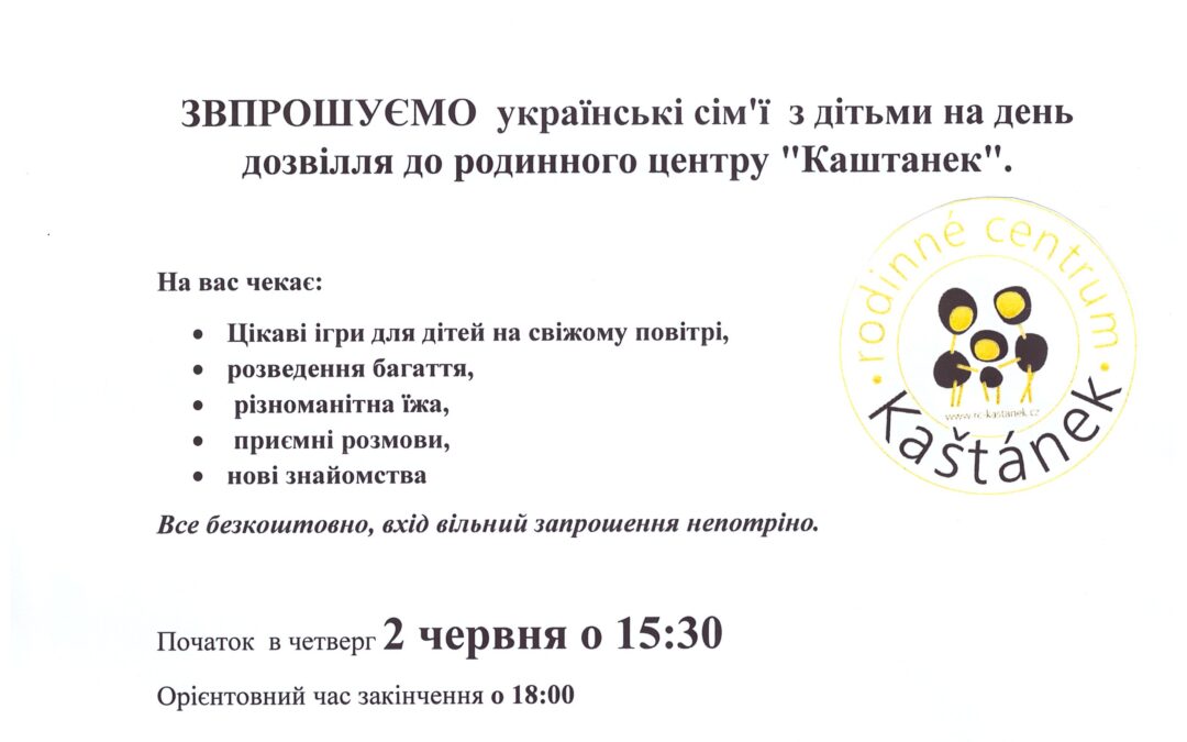Setkání pro ukrajinské rodiny