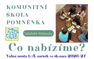 Volná místa v Pomněnce na šk. rok 2026/27